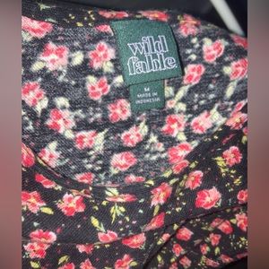 Floral wide body mini dress